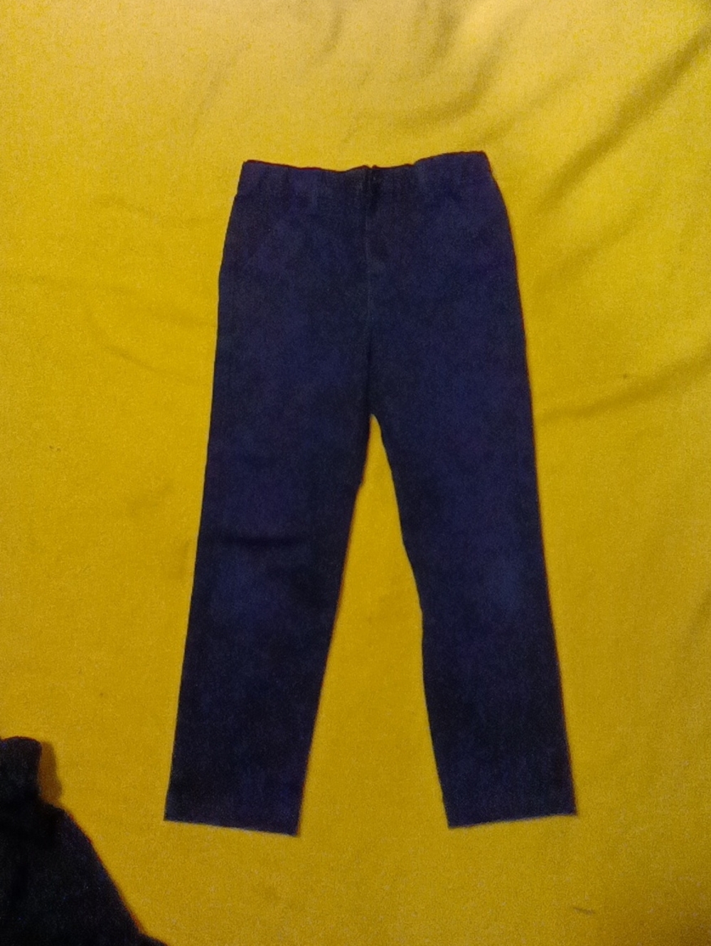 Men's Navy Blue Stretch Casual Pants